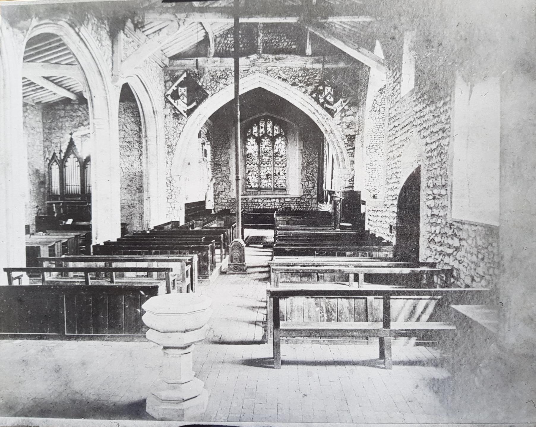 Lyminge church c1870